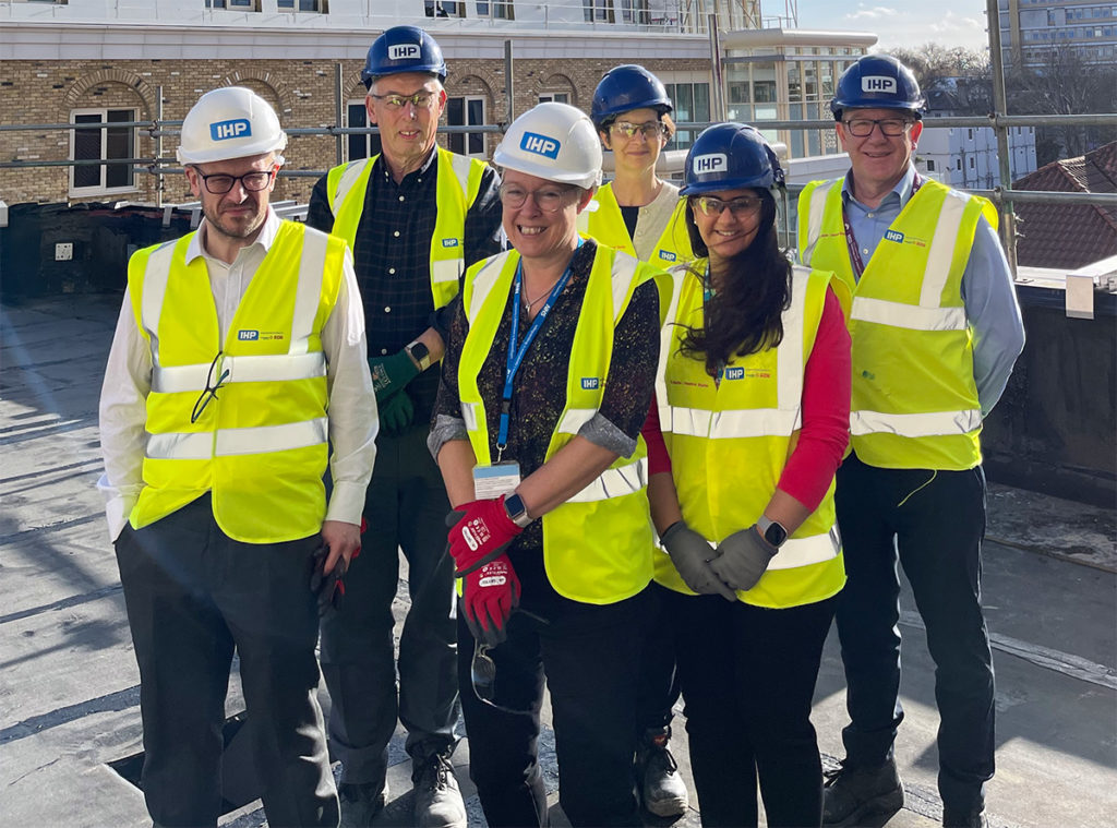 Caroline Clarke, NHS regional director for London, with a group of local NHS leaders