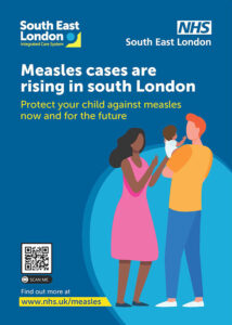 Front page of measles leaflet