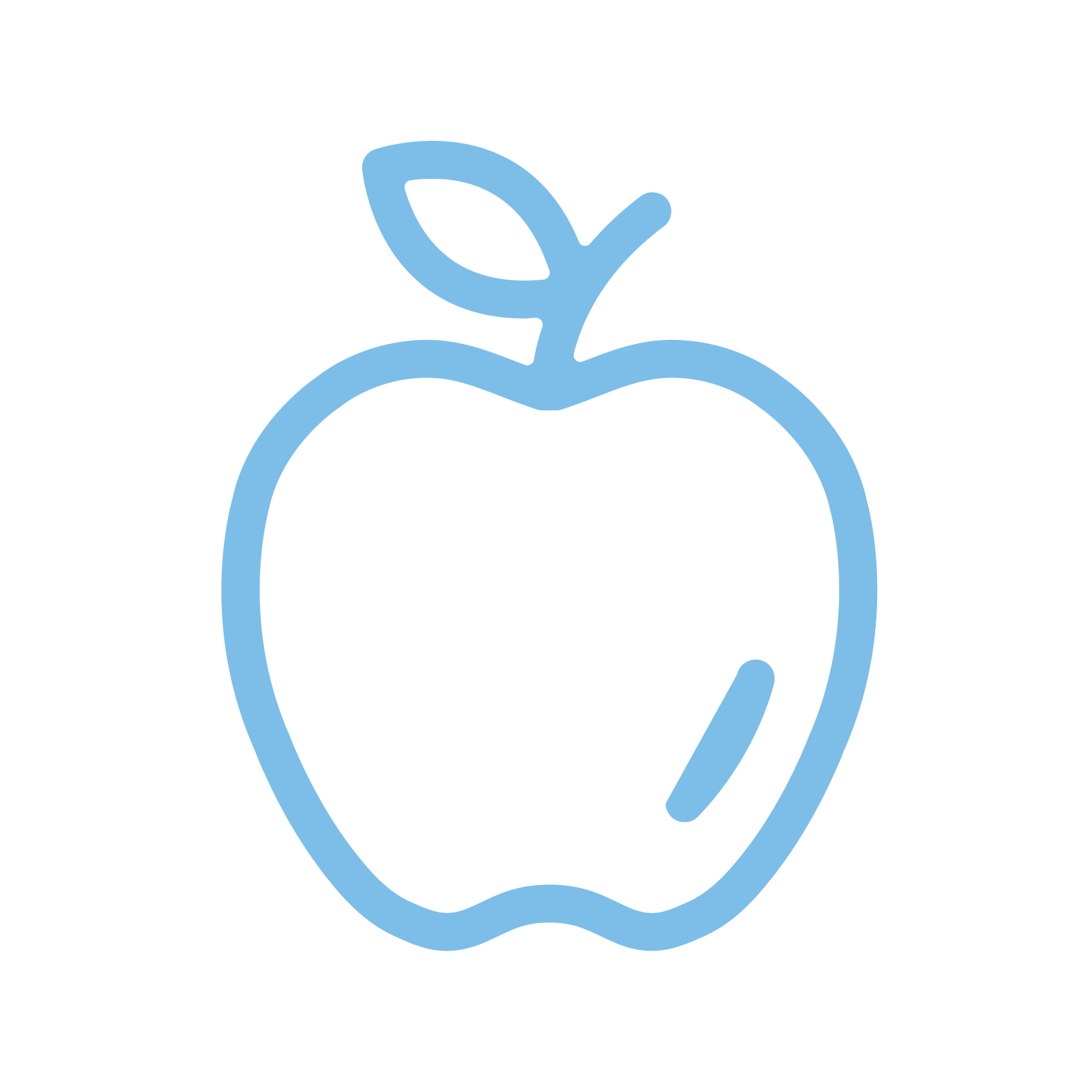 Icon of an apple