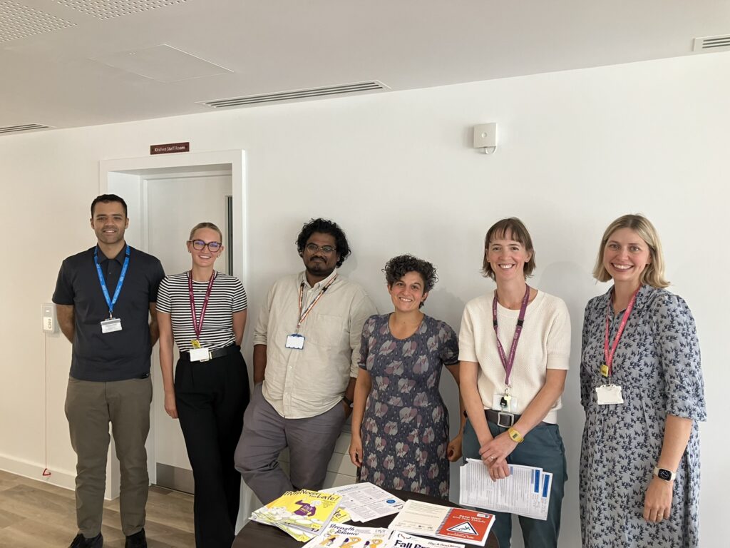 Staff assembled for Southwark Ageing Well event.