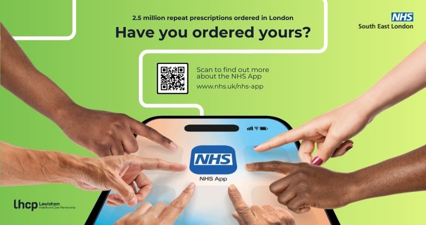 2.5 million repeat prescriptions ordered in London. Have you ordered yours? Find out more about the NHS App www.nhs.uk/nhs-app